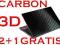 NAKLEJKA SKIN NA LAPTOPA CARBON 3D 2+1 GRATIS !