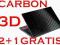 NAKLEJKA SKIN NA LAPTOPA CARBON 3D 2+1 GRATIS !