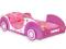 811 ŁÓŻKO ŁÓŻECZKO DZIECIĘCE RÓŻOWE AUTO STELAŻ