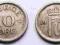 NORWEGIA 10 ORE 1957