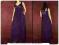 Elegancka sukienka wieczorowa fioletowa 40/42 B296