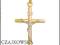 ZŁOTY 585 KRZYŻ * CROSS * KRZYŻYK 2,7cm x 4,1cm