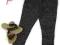 Śliczne czarne legginsy w groszki 164/170 Q2116