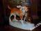 FIGURA PORCELANA PSY MYŚLIWSKIE ROYAL DUX 50 XX w.