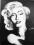 MERLIN MONROE PORTRET MALOWANY AKRYLEM 50/70 cm