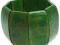 Bransoleta drewniana Zielona -sb3093-