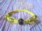 bransoletka shamballa - kwarc w kolorze limonki -