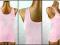 Jasno-różowy świetny top koszulka 36 S  Q2191