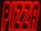 50x50cm neon diody led szyld pizza pizzeria