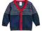 H&amp;M SWETER GRANATOWY W PASKI 80 9-12m-cy