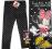 MYSZKA MINNIE legginsy DISNEY black KROPKI 116