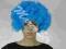 *MarcoStr*Peruka AFRO kręcone włosy niebieska