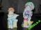 2 figurki chłopiec i dziewczynka porcelana