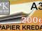 PAPIER KREDOWY A3+ 200g- KREDA -250 ARK.- GLOSS