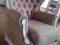 CUDOWNY FOTEL PIKOWANY BAROK LEN FRANCJA SHABBY