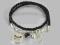 Bransoletka z motylem charms B428 Walentynki