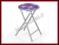 Taboret TOY fiolet stal malow krzesło PVC HALMAR