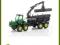 SIKU John Deere z Przyczepą Leśną
