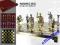 ekskluzywne szachy z metalu ROMANS CHESS 42x42