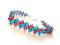 Bransoletka Swarovski Blue Zircon i Indian Pink
