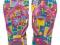 JAPONKI HAVAIANAS KIDS różowe kwiatki nowość 35/36