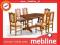 Stół 80x160 rozkładany i 6x krzeseł _M19 _MEBLINE