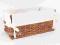 KOSZ KOSZYK SZUFLADA KOSZE RATTAN brąz 29x18x14cm
