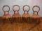 ~~~ KOMPLET WIEKOWYCH KRZESEŁ ROKOKO 4 szt. ~~~