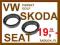 DYSTANSE GŁOŚNIKOWE VW GOLF BORA SKODA SEAT 165mm