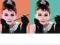Audrey Hepburn - Pop Art - plakat 91,5x30,5 cm
