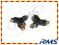 Rozdzielacz (lacznik) wt. RCA -2x gn.RCA pozlacany