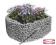 GABION rabata 4-kątna DONICA KWIETNIK 40x40 h.30cm
