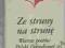 Ze struny na strunę Wiersze poetów Polski 1918-78