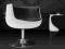 Fotel COMBO biało-czarny sofa obrotowy LIVING ART