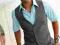 b.p.c. klasyczna  kamizelka  na guziki 50 (M)