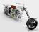 AMERICAN CHOPPER CHROME 1:18 FIRE BIKE OCC