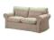 IKEA  EKTORP Sofa dwuosobowa, Risane naturalny beż