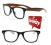 OKULARY NERDY WAYFARER ZERÓWKI + GRATISY