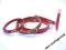 CHAMPION obroża skóra dla psa 2,5cmx60cm CZERWONA