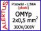OMYp 2x0,5mm / 300V (2m !!!) przewód LINKA MERCOR