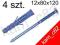 Kołek rozporowy wkręt sześciokątny KKX 12x120 4szt