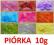 Pióra PIÓRKA 10g różne kolory do dekoracji choinka