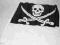 FLAGA PIRACKA TKANINA PATYK 47x33cm PIRAT CZASZKA