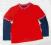 GEORGE świetna czerwona bluzeczka DINO 98-104 cm