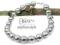 ARSYLION bransoletka Swarovski perły Light Grey