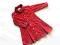 NEXT czerwona sukienka szmizjerka sztruks 92-98cm