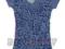 FIRMOWA koszulka dekolt róże granatowy M #838