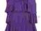 MADONNA bokserka falbany koronka fiolet M #1178