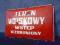 EMALIOWANA TABLICA OSTRZEGAWCZA TEREN WOJSKOWY