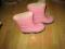 SLICZNE ROZOWE KALOSZE,ROZ.26/27